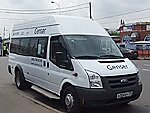 Бесплатный автобус Genser в пункт аренды автомобилей АрендаАвто-крн на Новорязанском шоссе